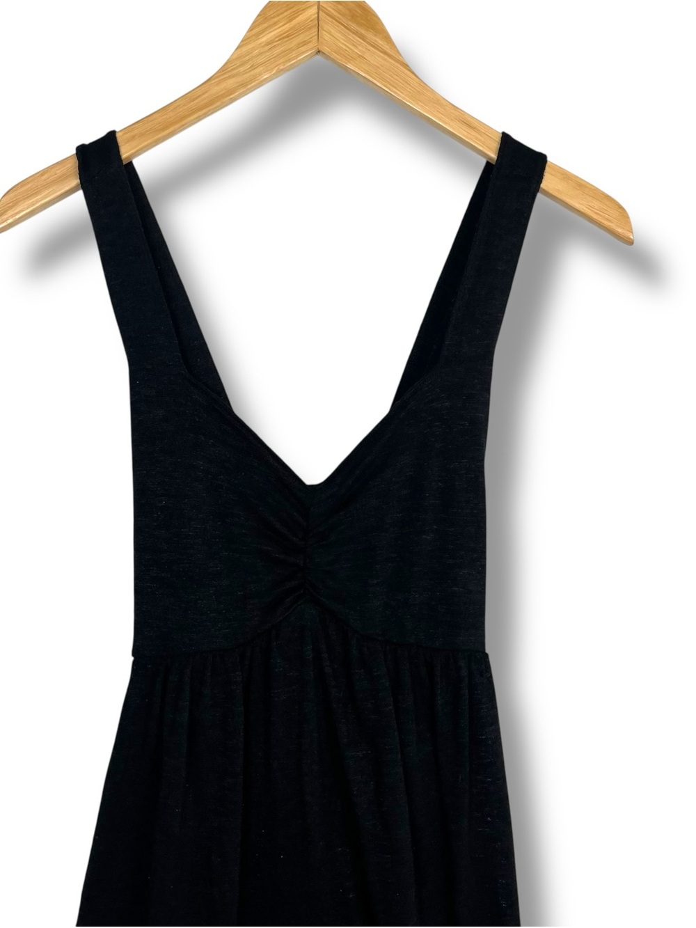 Universal Thread Cross Back Black Dress Medium Empire Waist Babydoll A Line - Picture 5 of 8